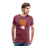 Maglietta Premium da uomo - heather burgundy