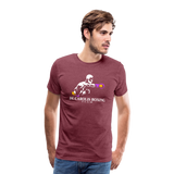 Maglietta Premium da uomo - heather burgundy