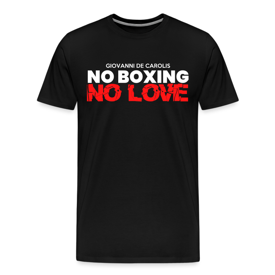 Maglietta No Boxing No love - black