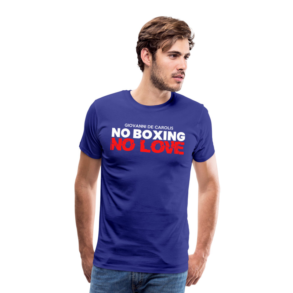 Maglietta No Boxing No love - royal blue