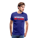 Maglietta No Boxing No love - royal blue