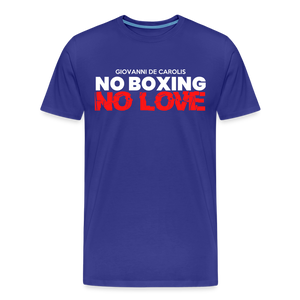 Maglietta No Boxing No love - royal blue