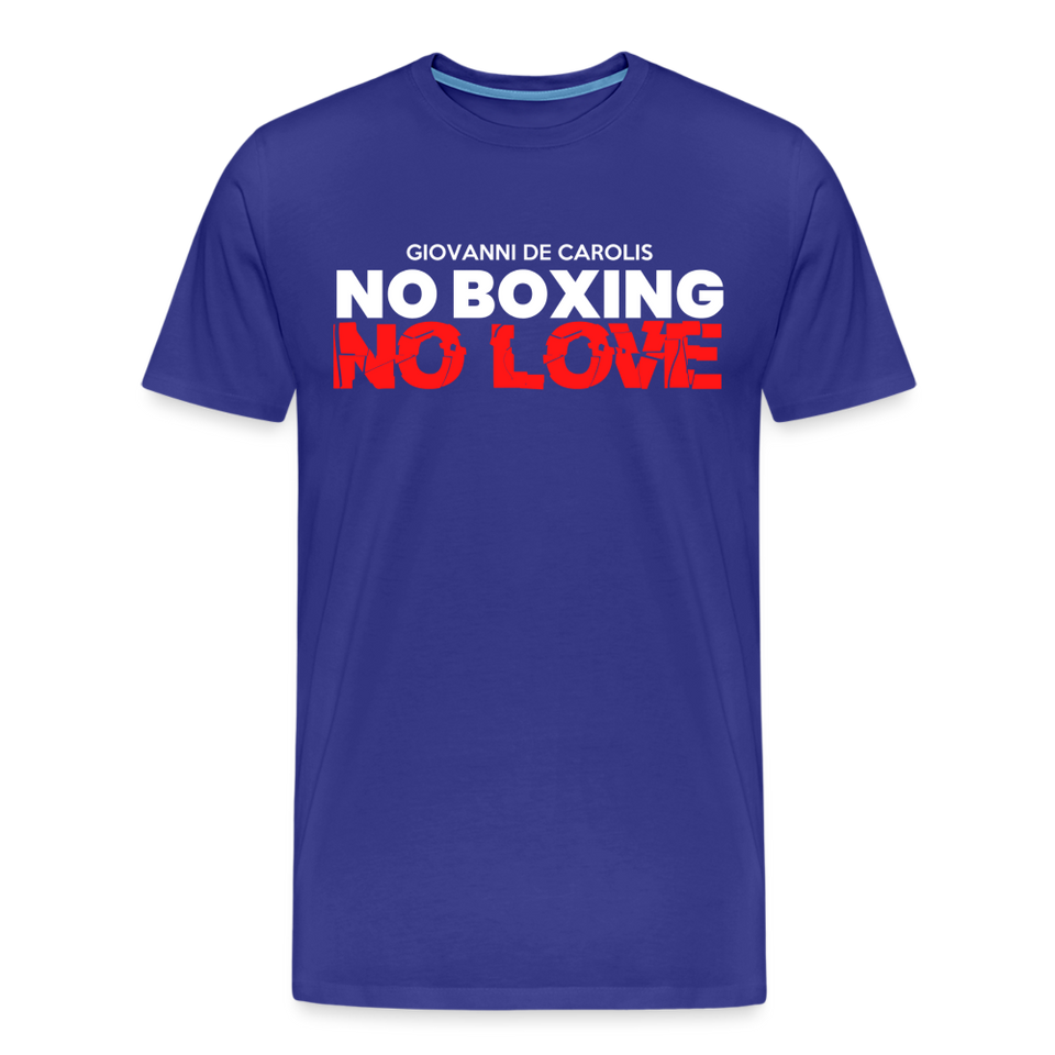 Maglietta No Boxing No love - royal blue