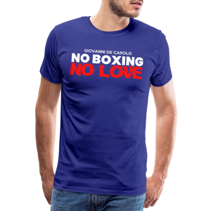 Maglietta No Boxing No love - royal blue