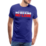 Maglietta No Boxing No love - royal blue