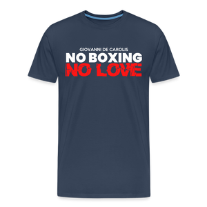 Maglietta No Boxing No love - navy