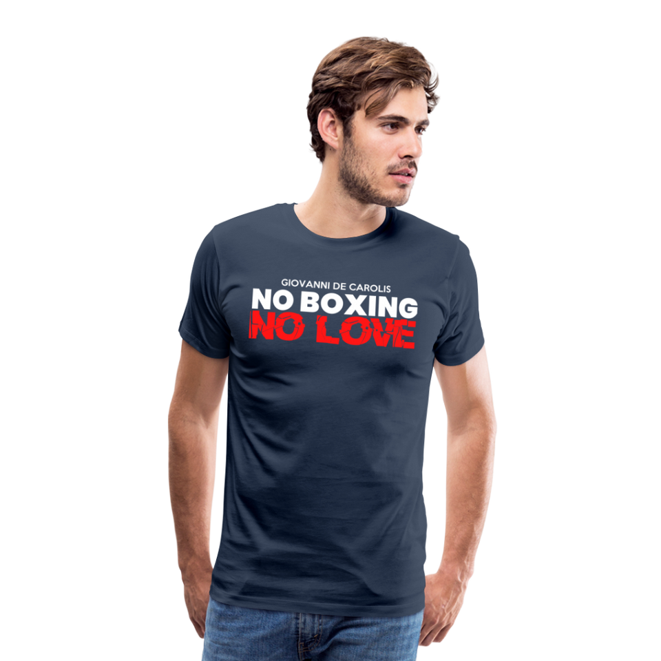 Maglietta No Boxing No love - navy