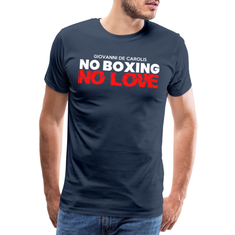 Maglietta No Boxing No love - navy