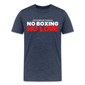 Maglietta No Boxing No love - heather blue