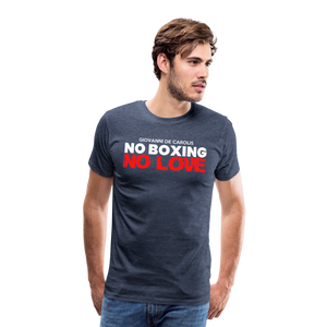 Maglietta No Boxing No love - heather blue