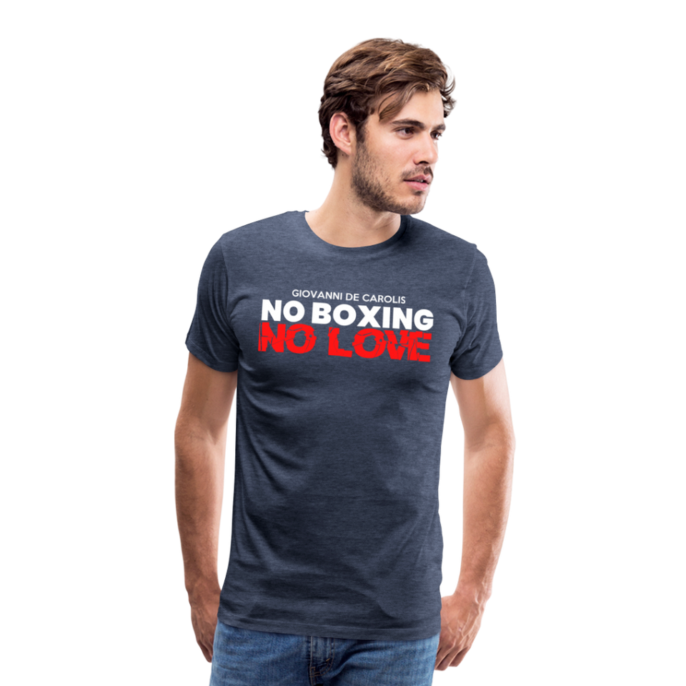 Maglietta No Boxing No love - heather blue