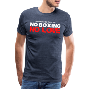 Maglietta No Boxing No love - heather blue