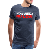 Maglietta No Boxing No love - heather blue