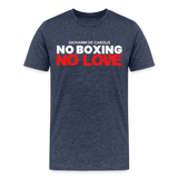 Maglietta No Boxing No love - heather blue