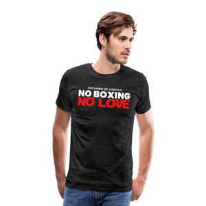 Maglietta No Boxing No love - charcoal grey