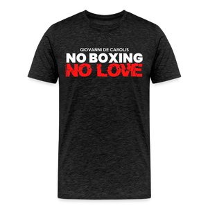 Maglietta No Boxing No love - charcoal grey