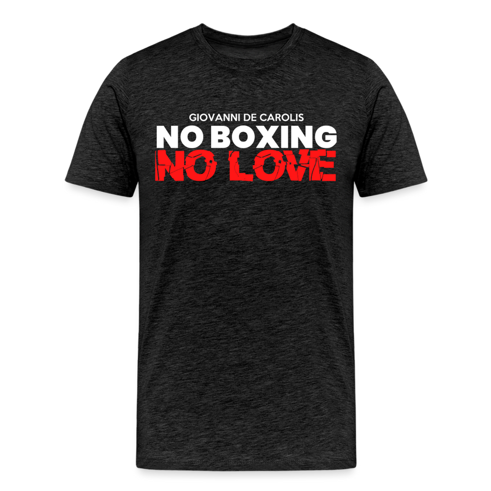 Maglietta No Boxing No love - charcoal grey