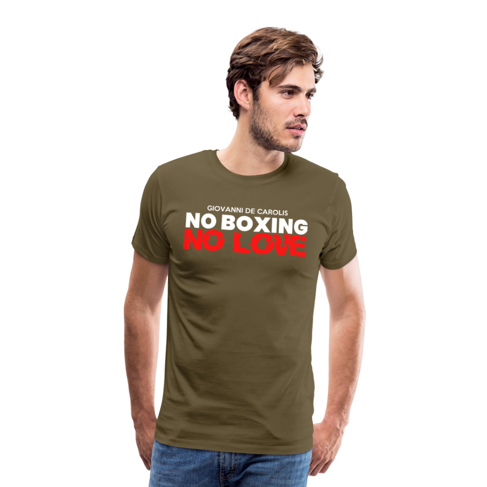 Maglietta No Boxing No love - khaki