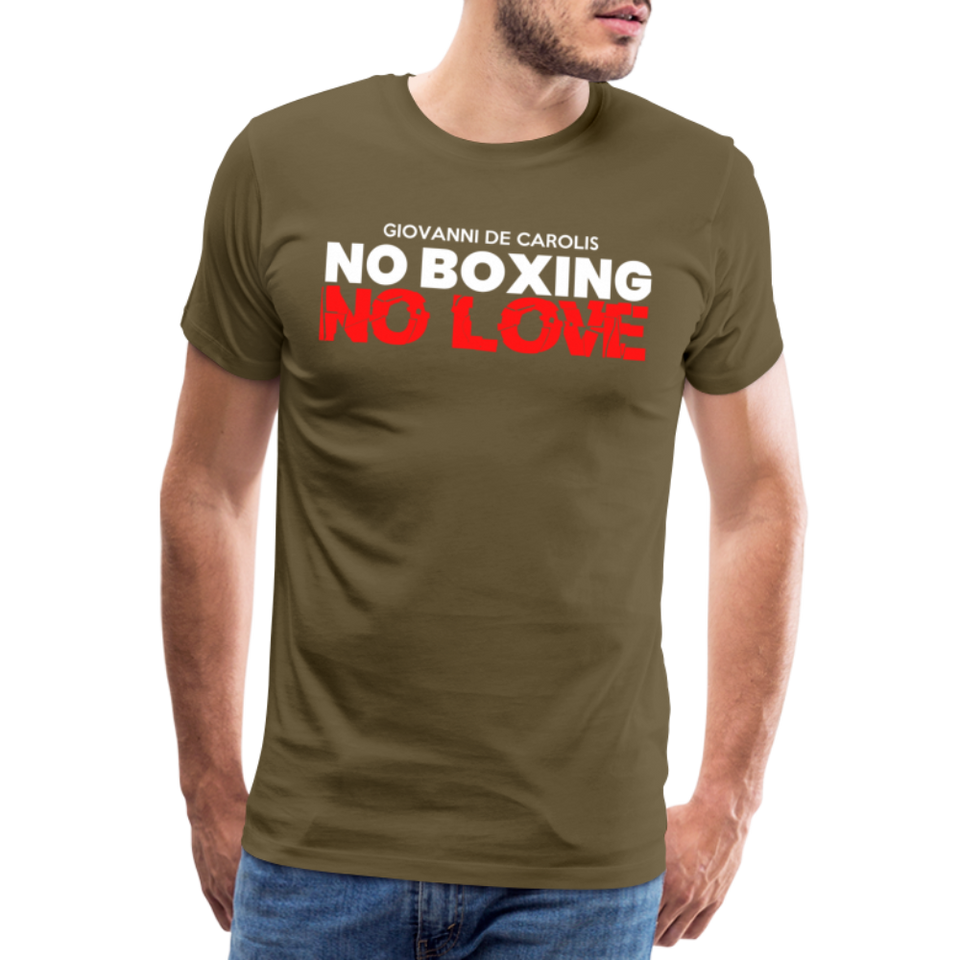 Maglietta No Boxing No love - khaki