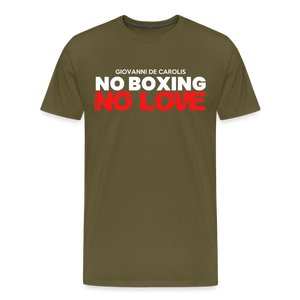 Maglietta No Boxing No love - khaki