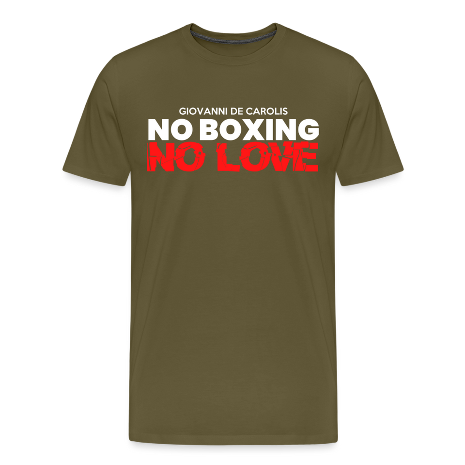 Maglietta No Boxing No love - khaki