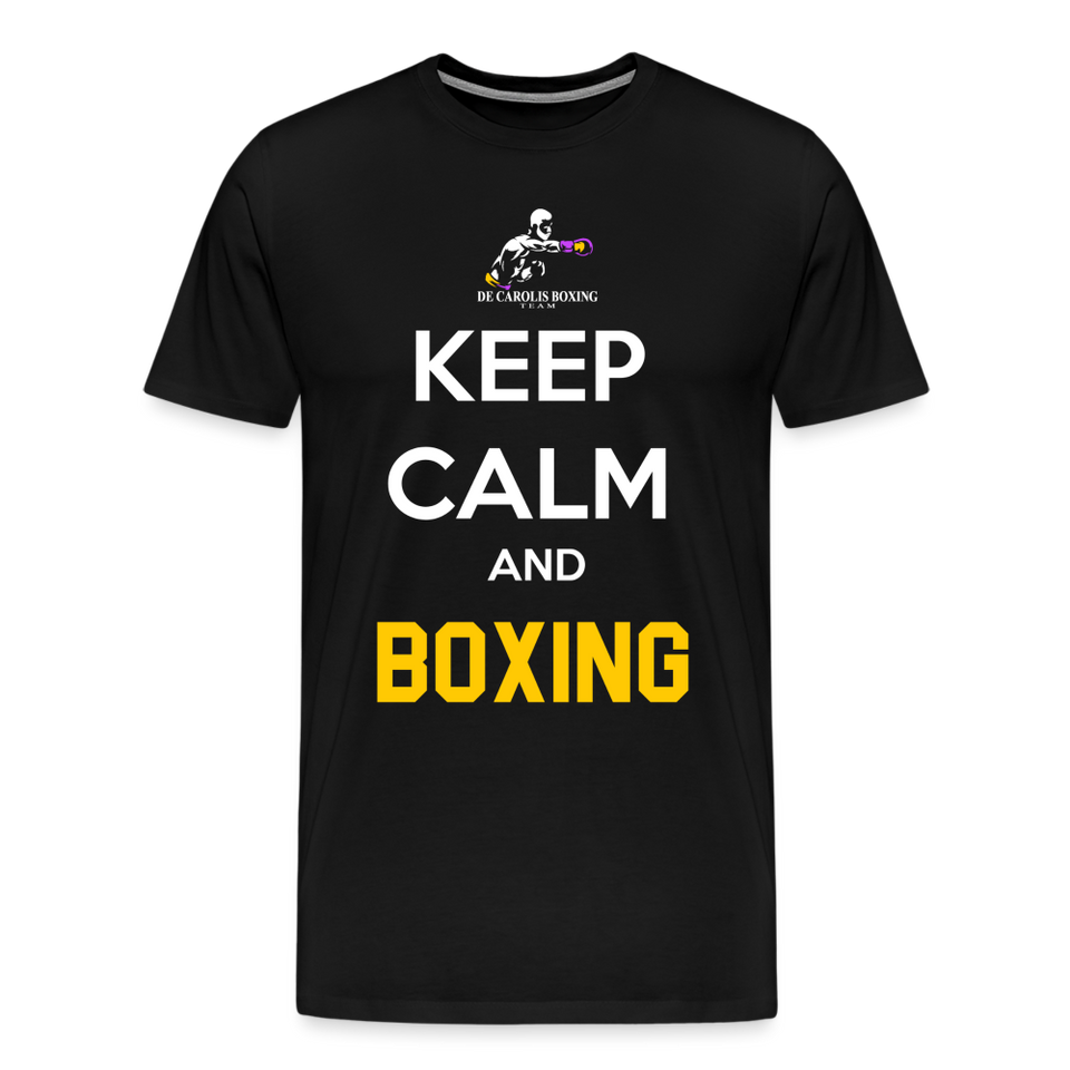 Maglietta Keep Calm and Boxing y - black