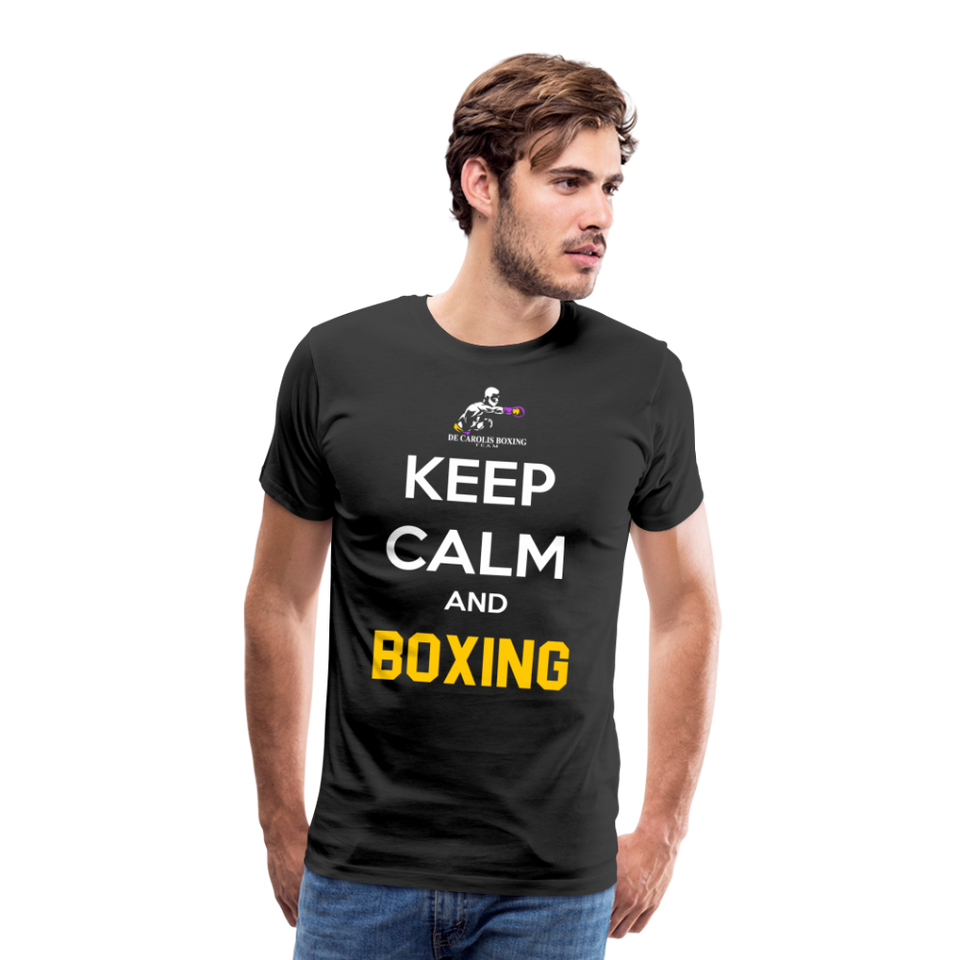 Maglietta Keep Calm and Boxing y - black