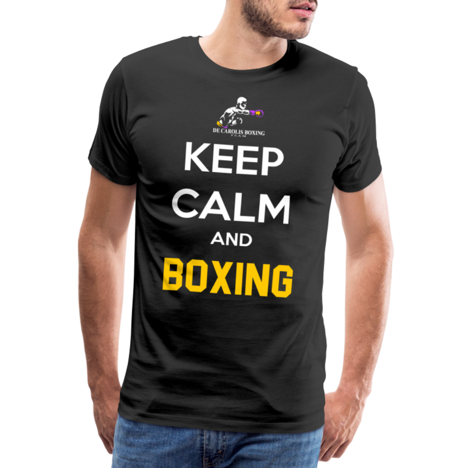 Maglietta Keep Calm and Boxing y - black