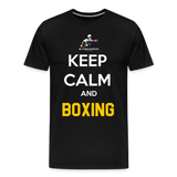 Maglietta Keep Calm and Boxing y - black