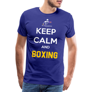 Maglietta Keep Calm and Boxing y - royal blue