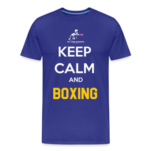 Maglietta Keep Calm and Boxing y - royal blue