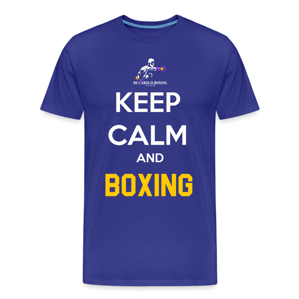 Maglietta Keep Calm and Boxing y - royal blue