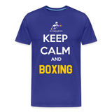 Maglietta Keep Calm and Boxing y - royal blue