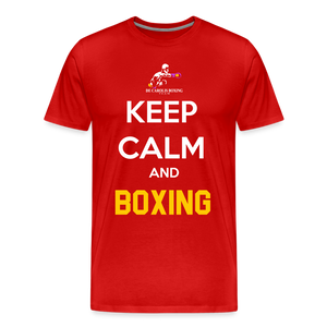 Maglietta Keep Calm and Boxing y - red