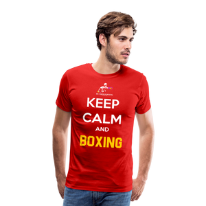 Maglietta Keep Calm and Boxing y - red