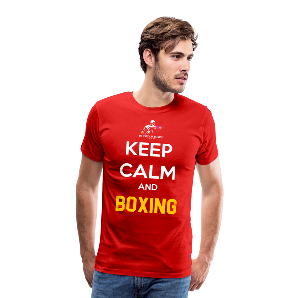 Maglietta Keep Calm and Boxing y - red