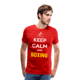 Maglietta Keep Calm and Boxing y - red