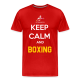 Maglietta Keep Calm and Boxing y - red