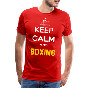 Maglietta Keep Calm and Boxing y - red