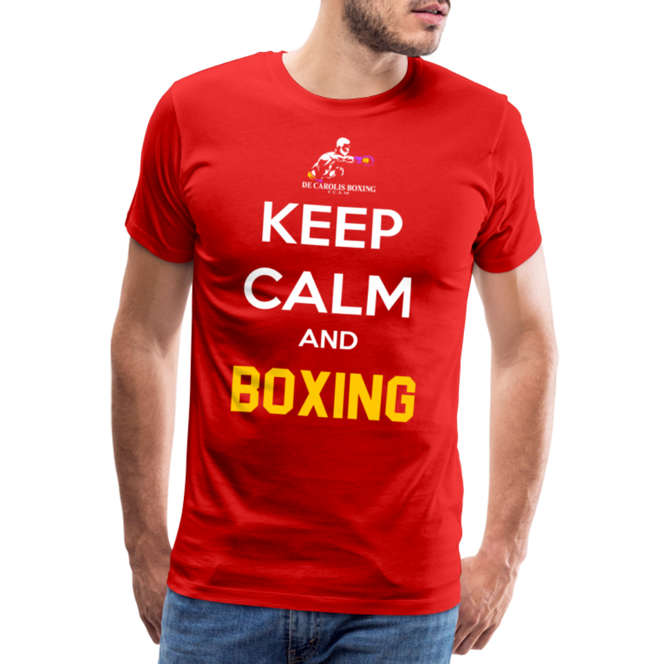 Maglietta Keep Calm and Boxing y - red