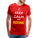 Maglietta Keep Calm and Boxing y - red