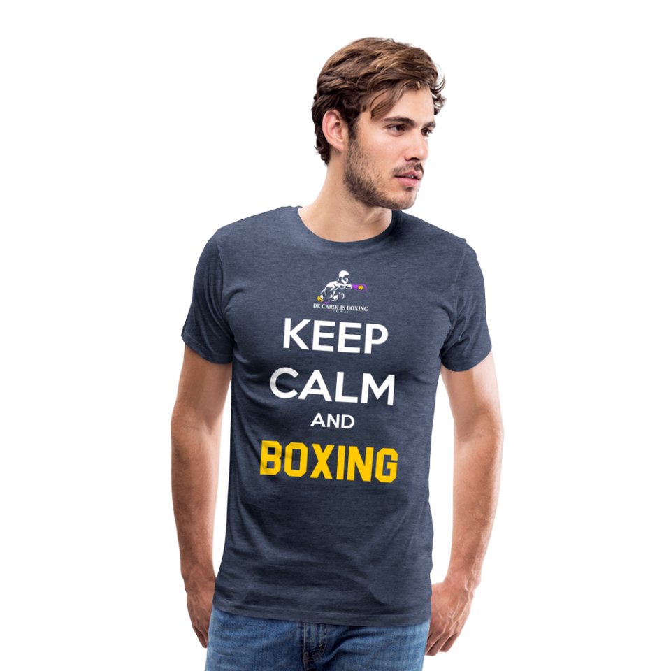 Maglietta Keep Calm and Boxing y - heather blue