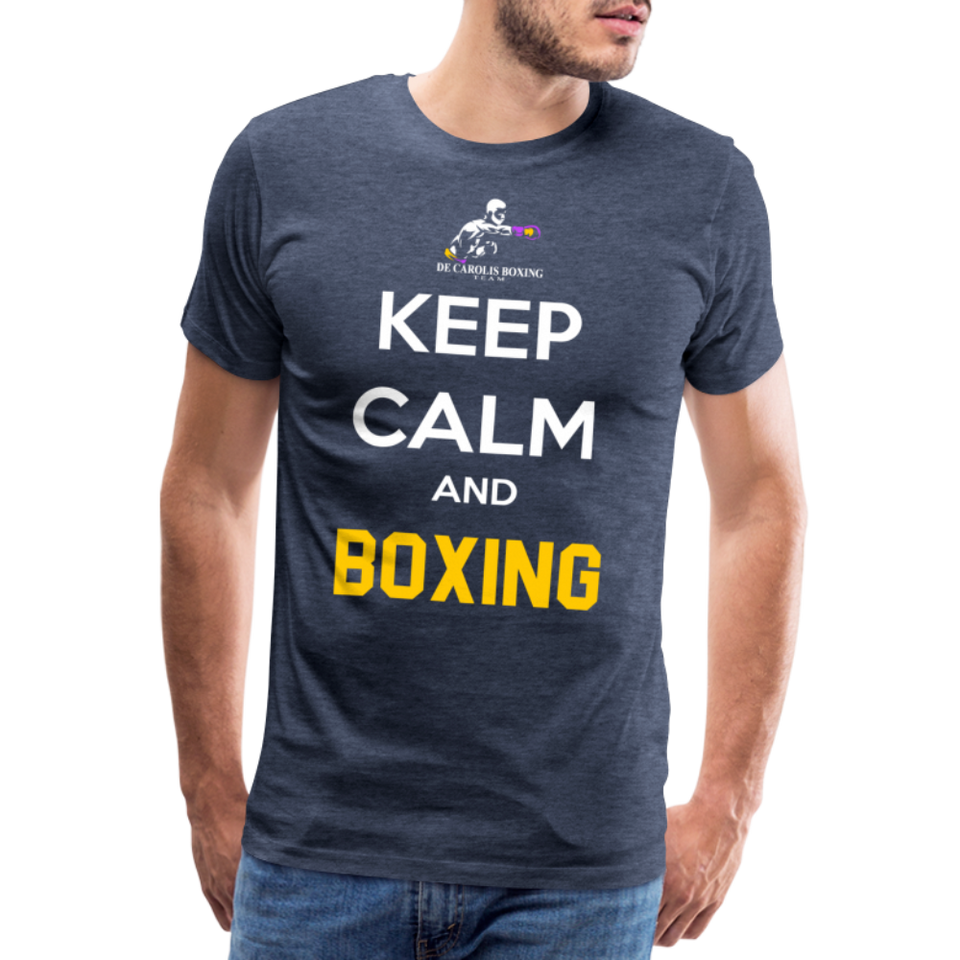 Maglietta Keep Calm and Boxing y - heather blue