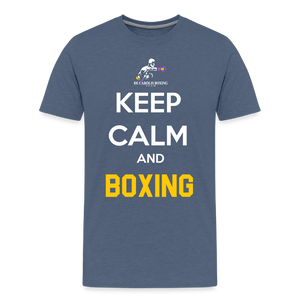 Maglietta Keep Calm and Boxing y - heather blue