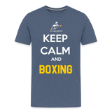 Maglietta Keep Calm and Boxing y - heather blue