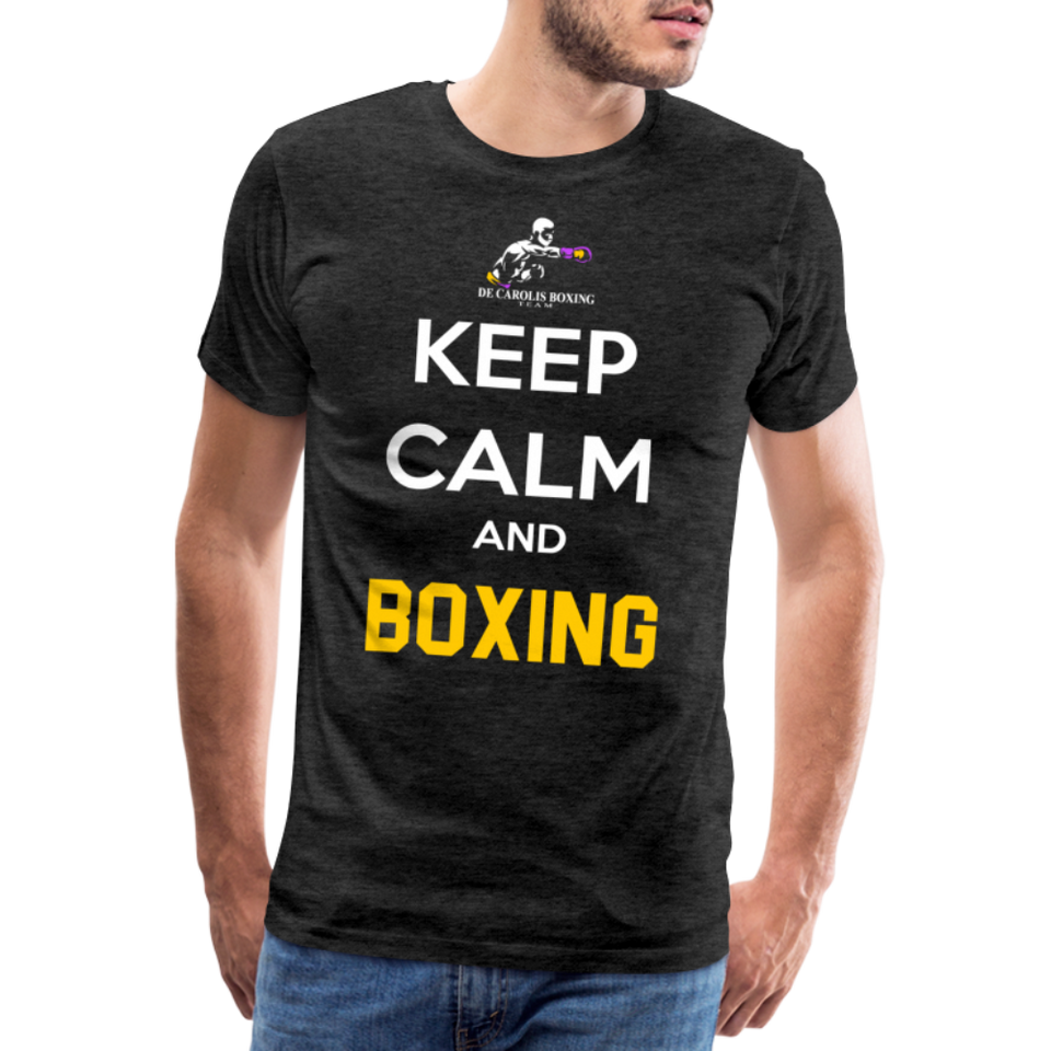 Maglietta Keep Calm and Boxing y - charcoal grey