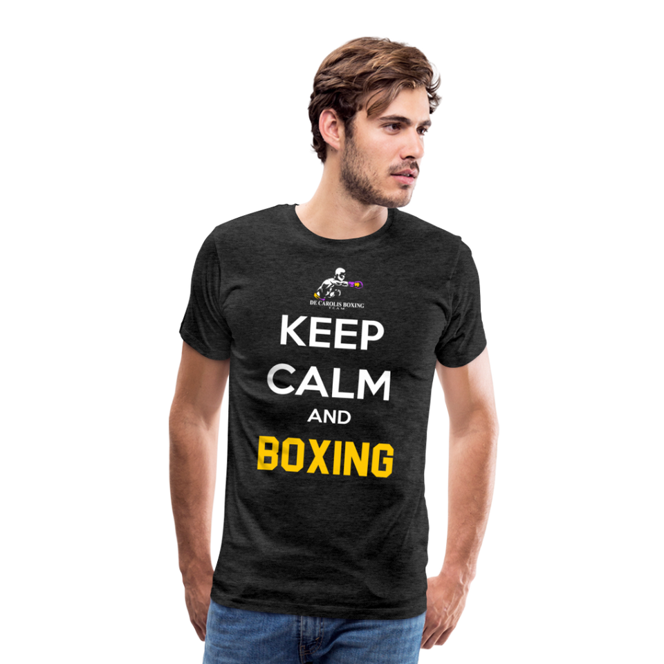 Maglietta Keep Calm and Boxing y - charcoal grey